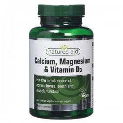 Viên uống tổng hợp Natures Aid Calcium, Magnesium & Vitamin D3 90 viên